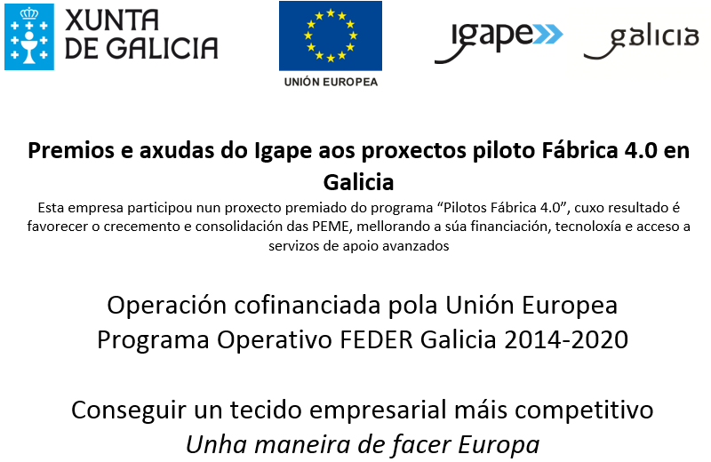 Premios e axudas do Igape aos proxectos piloto Fábrica 4.0 en Galicia